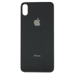 Задняя крышка для iPhone XS, серая, Space Gray,  с большими отверстиями под окошки камер