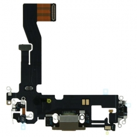 Шлейф для iPhone 12 Pro, с разъемом зарядки и синхронизации, с микрофонами, золотистый, оригинал (Китай)