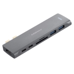 Адаптер Momax One Link 7-in-1 Dual USB-C Hub (DH12E)