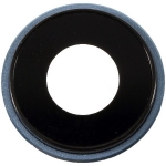 Стекло камеры для iPhone XR, синее + кольцо