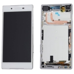 Дисплей для Sony E6633 Xperia Z5 Dual/E6683 + touchscreen, белый , с передней панелью