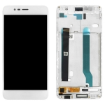 Дисплей для Asus ZenFone 3 Max ZC520TL + touchscreen, белый, Glacier Silver, с передней панелью