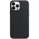 Кожаный чехол для iPhone 13 Pro Max Apple Leather Case with MagSafe (анимация) Midnight