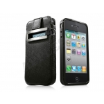 Чехол Capdase Smart Pocket Value Set Callid Bold+Soft Jacket Xpose For, черный для iPhone 4