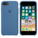 Силиконовый чехол для iPhone 7/8/ SE 2020 Apple Silicone Case Denim Blue