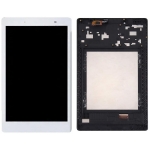 Дисплей для Lenovo Tab 2 A8-50F/A8-50LC/TB3-850F Tab 3 + touchscreen, белый, с передней панелью черного цвета