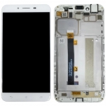 Дисплей для Asus ZenFone 3 Max ZC553KL + touchscreen, белый, Glacier Silver, с передней панелью