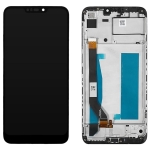 Дисплей для Asus ZenFone Max M2 ZB633KL/ZB632KL + touchscreen, черный,  с передней панелью