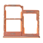 Держатель Sim-карты и карты памяти для Samsung A405F Galaxy A40, оранжевый, Coral, на две Sim-карты