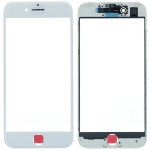 Стекло корпуса для iPhone 7, белое, с рамкой, с OCA-пленкой, с олеофобным покрытием, с сеткой динамика, с держателем датчика приближения, с держателем камеры, оригинал (Китай)