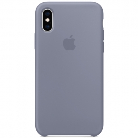 Силиконовый чехол для iPhone X/XS Apple Silicone Case Lavender Gray