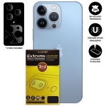 Защитная пленка для объектива камеры для iPhone 13 Pro/13 Pro Max, прозрачная, противоударная, 5H, Extreme Shock Eliminator Camera Lens Protector, X-One, комплект 2 шт. 