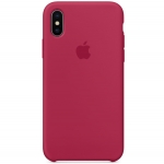 Силиконовый чехол для iPhone X/XS Apple Silicone Case Rose Red
