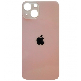 Задняя крышка для iPhone 13 mini, розовая, с большими отверстиями под окошки камер, оригинал (Китай)