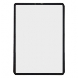 Стекло корпуса для iPad Pro 11 2021, черное, с OCA-пленкой, с олеофобным покрытием, оригинал (Китай)