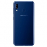 Задняя крышка Samsung A205F Galaxy A20, синяя, Deep Blue, оригинал (Китай) + стекло камеры