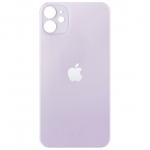 Задняя крышка для iPhone 11 , фиолетовая,  с маленькими отверстиями под окошки камер, копия высокого качества