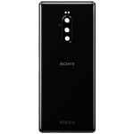 Задняя крышка Sony J9110 Xperia 1, черная, оригинал (Китай) + стекло камеры