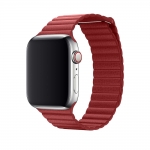 Ремешок для Apple Watch 42/44mm Leather Loop Red