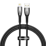 Кабель Baseus Glimmer Series Fast Charging Data Cable USB to iP 2.4A 1m Black (CADH000201)