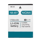 Аккумулятор Nomi NB-451/NB-46 (i451 Twist), 1700 mAh 