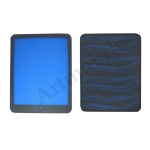 Чехол на iPad, силиконовый, прорезиненный, черно-синий