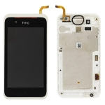 Дисплей для HTC Desire 210 Dual Sim + touchscreen, черный, с передней панелью белого цвета