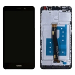 Дисплей для Honor 6X; Huawei GR5 2017 + touchscreen, черный, с передней панелью