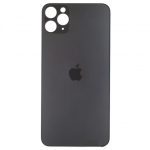 Задняя крышка для iPhone 11 Pro Max, серая, Matte Space Gray,  с большими отверстиями под окошки камер