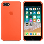Силиконовый чехол для iPhone 7/8/ SE 2020 Apple Silicone Case Spicy Orange