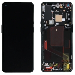 Дисплей для OnePlus 9 Pro/Oppo Find X3/X3 Pro + touchscreen, черный, Amoled, оригинал (Китай) переклеено стекло, с передней панелью, Stellar Black
