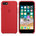 Силиконовый чехол для iPhone 7/8/ SE 2020 Apple Silicone Case Red