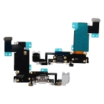 Шлейф для iPhone 6S Plus, с разъемом зарядки, с коннектором наушников, с микрофоном, серый, оригинал (Китай) с разборки