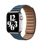 Ремешок для Apple Watch 38/40mm Leather Link Baltic Blue