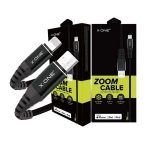 Кабель X.One Zoom Features USB To Lightning Cable 1m нейлоновый