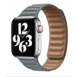 Ремешок для Apple Watch 42/44mm Leather Link Gray