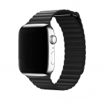 Ремешок для Apple Watch 38/40mm Leather Loop Black