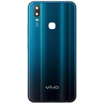 Задняя крышка Vivo Y11 2019, синяя, Mineral Blue + стекло камеры