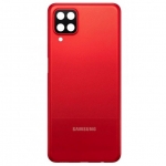 Задняя крышка Samsung A125F Galaxy A12/A127F, красная + стекло камеры