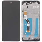 Дисплей для Motorola XT2133-2 Moto G60s + touchscreen, черный,  с передней панелью