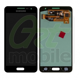 Дисплей для Samsung A300H Galaxy A3/A300F + touchscreen, черный, Midnight Black, Amoled, оригинал (Китай) переклеено стекло
