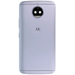 Задняя крышка Motorola XT1803 Moto G5s Plus, серая, Lunar Gray, оригинал (Китай) + стекло камеры
