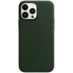 Кожаный чехол для iPhone 13 Pro Max Apple Leather Case with MagSafe (анимация) Sequoia Green