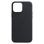 Кожаный чехол для iPhone 13 Pro Apple Leather Case with MagSafe (анимация) Midnight