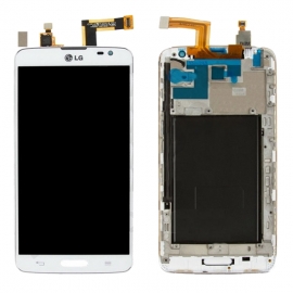 Дисплей для LG D680 G Pro Lite/D682/D684 + touchscreen, белый, с передней панелью