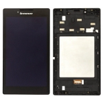 Дисплей для Lenovo Tab 2 A7-30HC + touchscreen, черный, с желтым шлейфом, p/n : TV070WSM-TL0, оригинал (Китай) с передней панелью