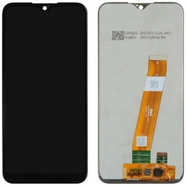 Дисплей для Samsung A015M Galaxy A01/M015M + touchscreen, с широким разъемом, черный, оригинал, сервисная упаковка, GH81-18209A