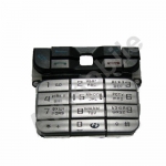 Клавиатура Nokia 3230, черно-серебристая, с русскими буквами