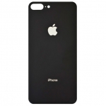 Задняя крышка для iPhone 8 Plus, черная, Space Gray,  с маленькими отверстиями под окошки камер