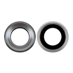 Стекло камеры для iPhone 6 Plus/6S Plus, серебристое + кольцо
